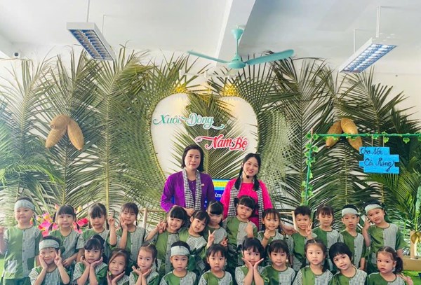 HĐ TỔ CHỨC TRÒ CHƠI DÂN GIAN_ LỚP 4 TUỔI B3